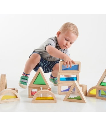 Juegos de bloques sensoriales Translúcidos| Aúpa Organics