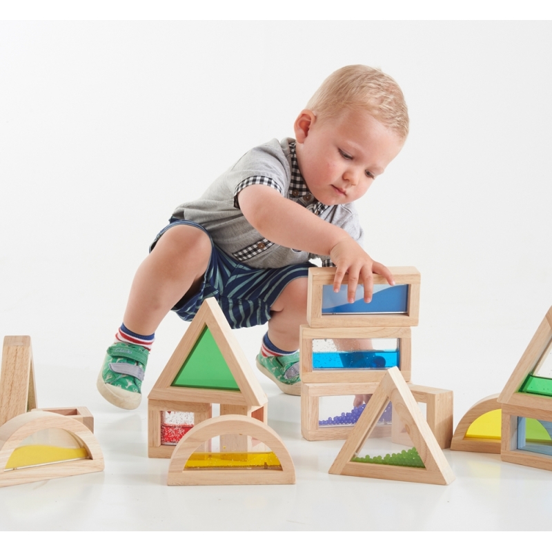 Juegos de bloques sensoriales Translúcidos| Aúpa Organics