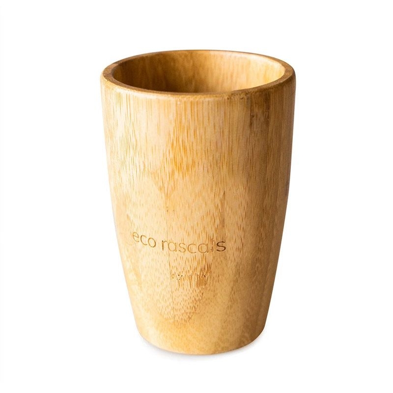 Vaso con pajita de Madera de Bambú - Aúpa Organics
