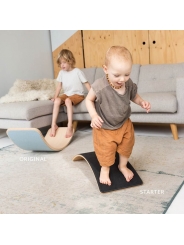 Tabla Curva Wobbel Board STARTER con fieltro Sky - Aúpa Organics