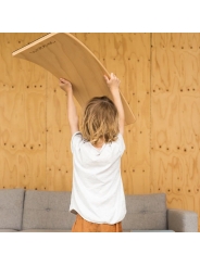 Tabla Curva Wobbel Board STARTER con fieltro Sky - Aúpa Organics