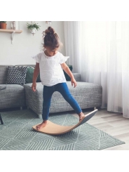 Tabla Curva Wobbel Board STARTER con fieltro Sky - Aúpa Organics