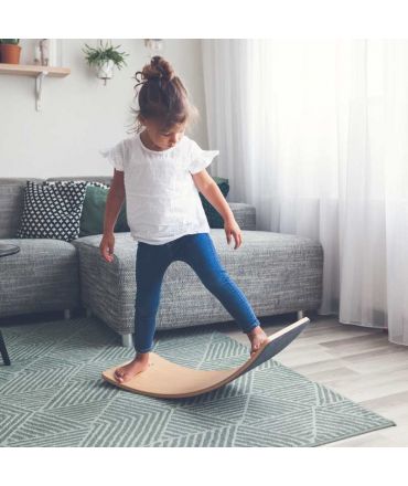 Tabla Curva Wobbel Board STARTER con fieltro Sky - Aúpa Organics
