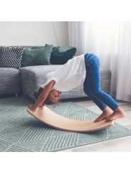 Tabla Curva Wobbel Board STARTER con fieltro Sky - Aúpa Organics