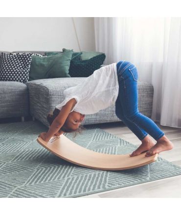 Tabla Curva Wobbel Board STARTER con fieltro Sky - Aúpa Organics