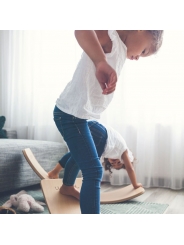 Tabla Curva Wobbel Board STARTER con fieltro Sky - Aúpa Organics