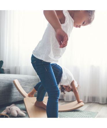 Tabla Curva Wobbel Board STARTER con fieltro Sky - Aúpa Organics