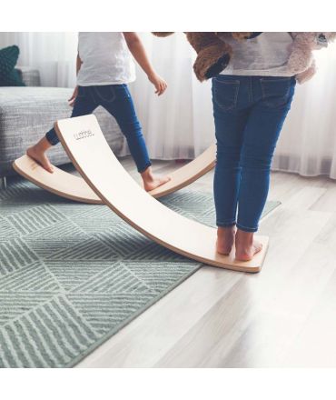 Tabla Curva Wobbel Board STARTER con fieltro Sky - Aúpa Organics