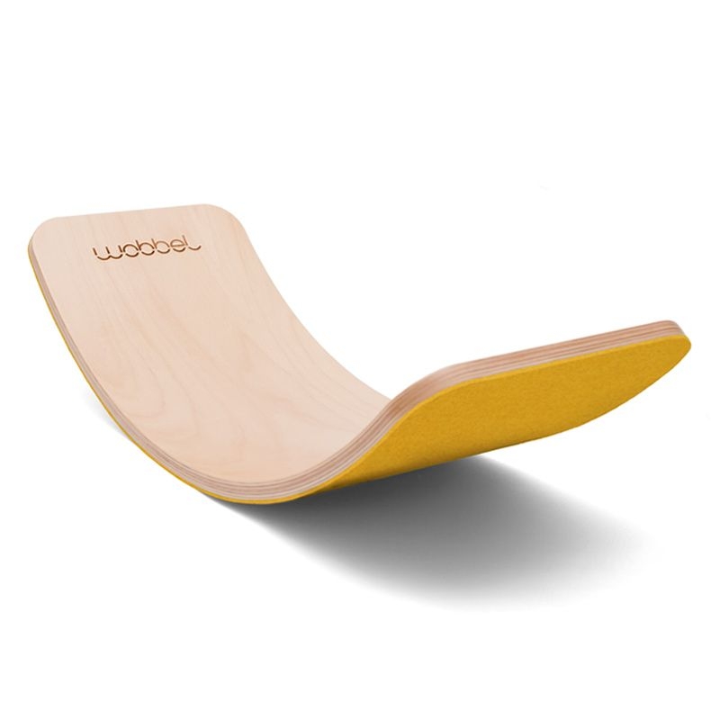 Tabla Curva Wobbel Board PRO con Fieltro Mustard - Aúpa Organics Tabla Curva Wobbel Board PRO con Fieltro Mustard - Aúpa Organics