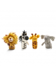 Marionetas de dedo de Fieltro Animales de la Sabana - Aúpa Organics