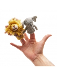 Marionetas de dedo de Fieltro Animales de la Sabana - Aúpa Organics