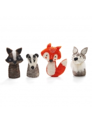 Marionetas de dedo de Fieltro Animales del Bosque - Aúpa Organics