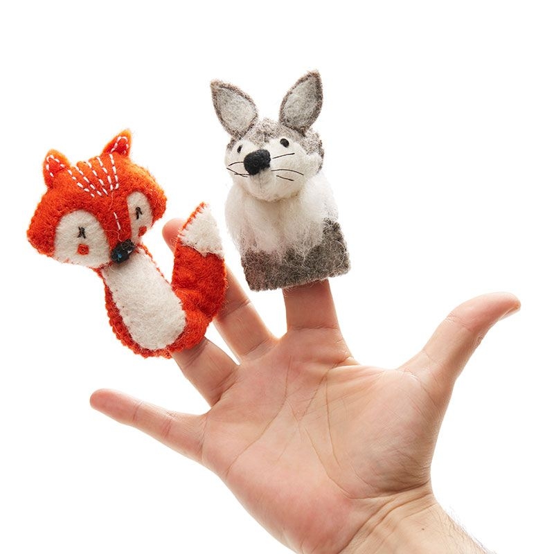 Marionetas de dedo de Fieltro Animales del Bosque - Aúpa Organics
