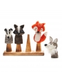 Marionetas de dedo de Fieltro Animales del Bosque - Aúpa Organics
