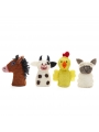 Marionetas de dedo de Fieltro Animales de la Granja - Aúpa Organics