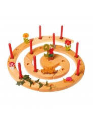 Vela roja para el Anillo de Cumpleaños Waldorf - Aúpa Organics