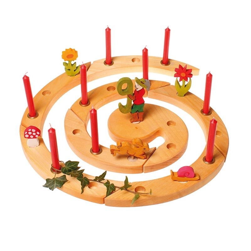 Vela roja para el Anillo de Cumpleaños Waldorf - Aúpa Organics