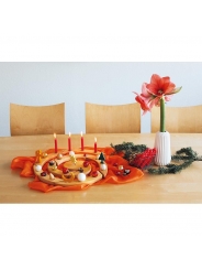 Vela roja para el Anillo de Cumpleaños Waldorf - Aúpa Organics