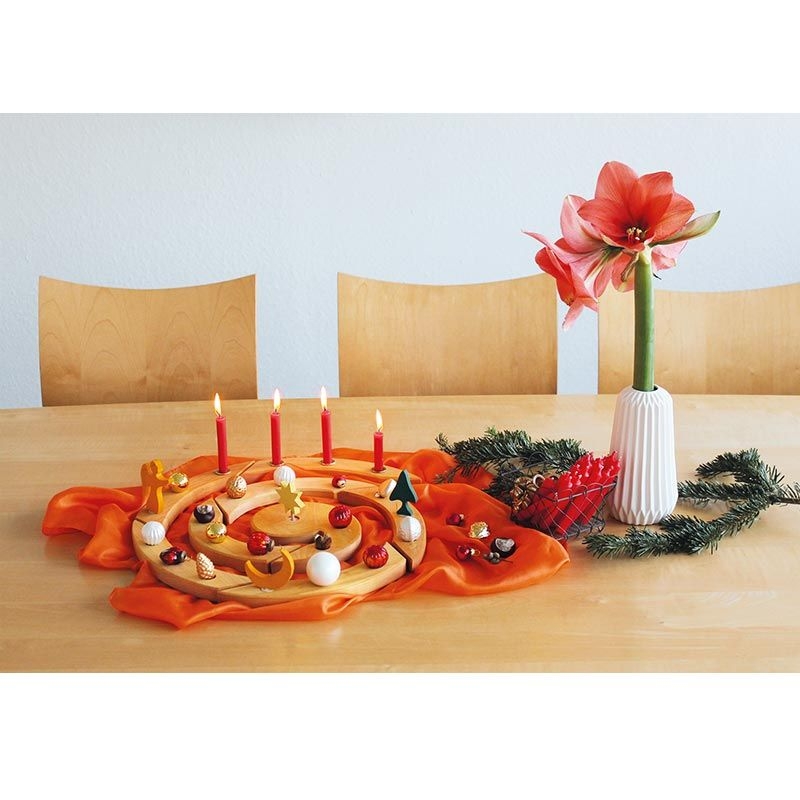 Vela roja para el Anillo de Cumpleaños Waldorf - Aúpa Organics