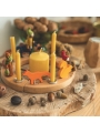Portavelas plateado para el Anillo Cumpleaños Waldorf - Aúpa Organics