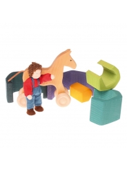 Tierra Figura Waldorf de 5 piezas Grimm's - Aúpa Organics