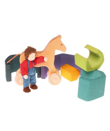 Tierra Figura Waldorf de 5 piezas Grimm's - Aúpa Organics