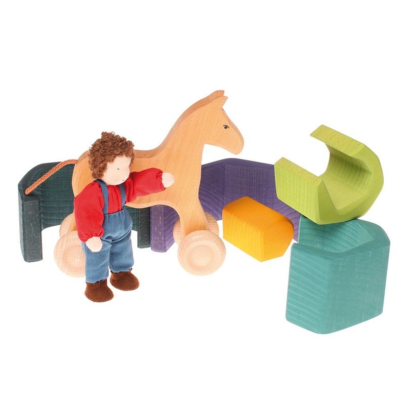 Tierra Figura Waldorf de 5 piezas Grimm's - Aúpa Organics