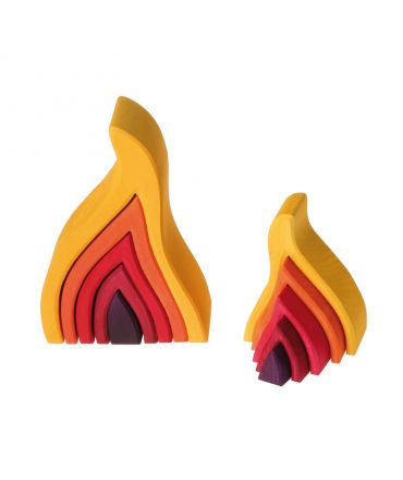 Fuego Figura Waldorf de 5 piezas Grimm's - Aúpa Organics