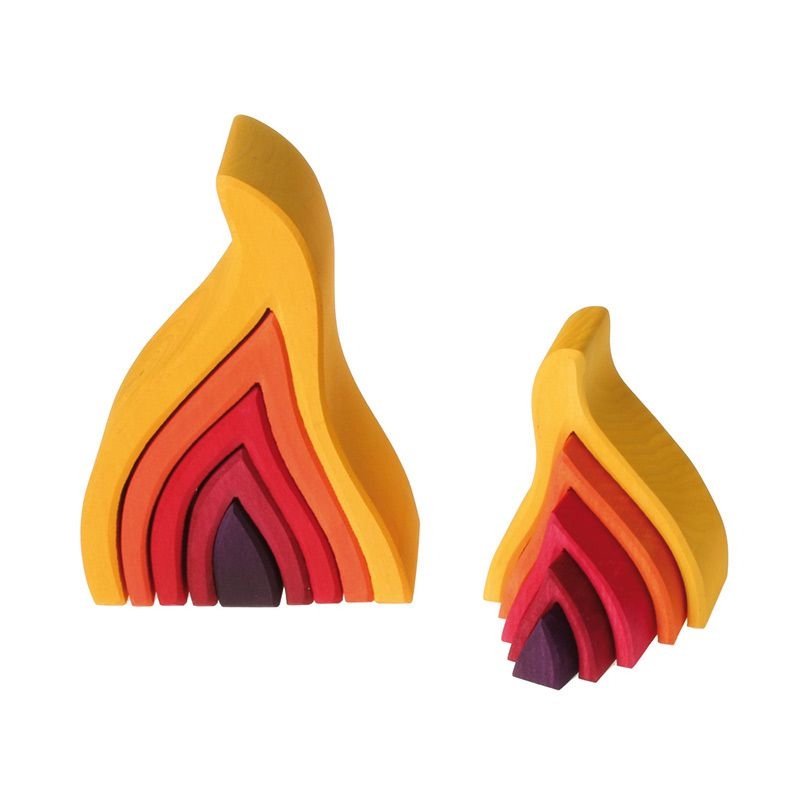 Fuego Figura Waldorf de 5 piezas Grimm's - Aúpa Organics