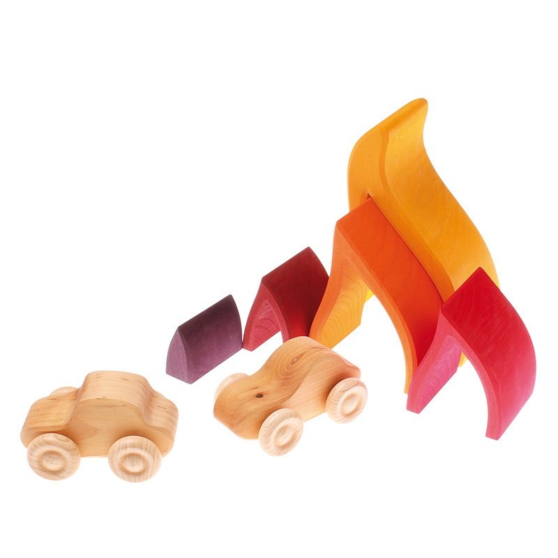 Fuego Figura Waldorf de 5 piezas Grimm's - Aúpa Organics