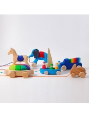 Caballo de Madera con Ruedas Grimm's - Aúpa Organics