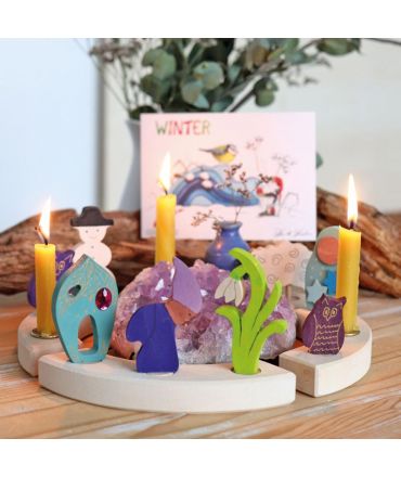 Enano Invierno Figura para Anillo Cumpleaños Grimm's - Aúpa Organics