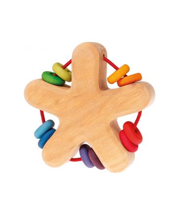 Sonajero Estrella Arco Iris de Grimm's - Aúpa Organics