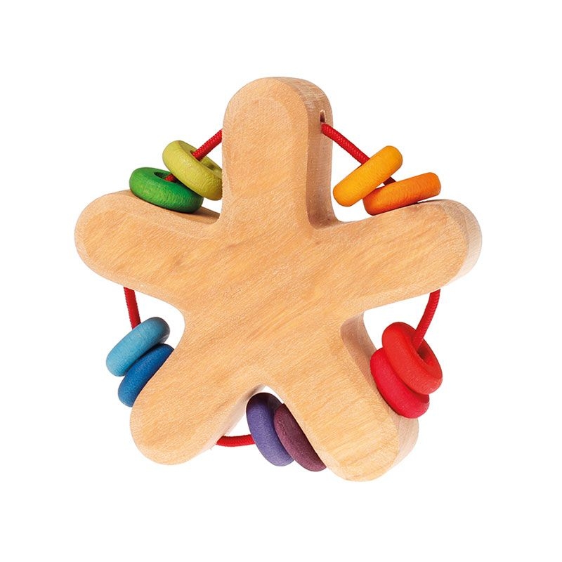 Sonajero Estrella Arco Iris de Grimm's - Aúpa Organics