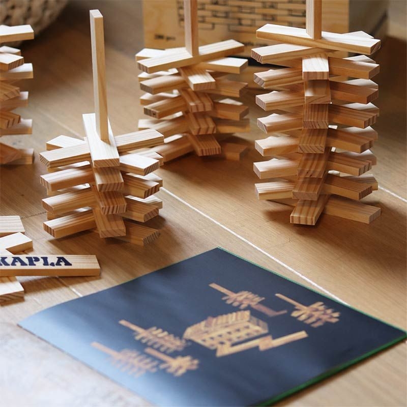 Libro de arte BEIGE para Juego de construcción KAPLA - Aúpa Organics