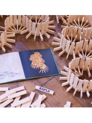 Libro de arte BEIGE para Juego de construcción KAPLA - Aúpa Organics
