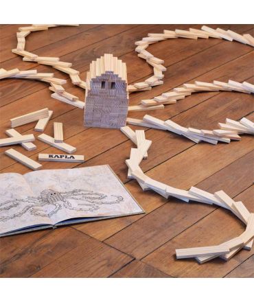Libro de arte BEIGE para Juego de construcción KAPLA - Aúpa Organics