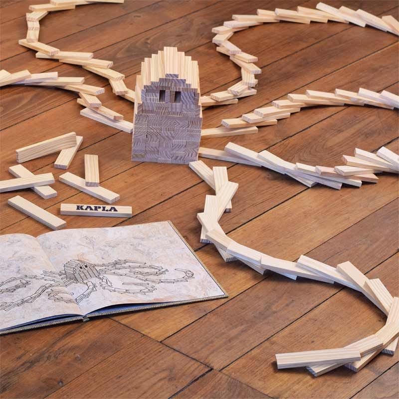 Libro de arte BEIGE para Juego de construcción KAPLA - Aúpa Organics