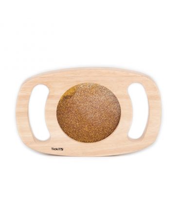 Panel Sensorial de Madera con Asas Purpurina Dorada  - Aúpa Organics