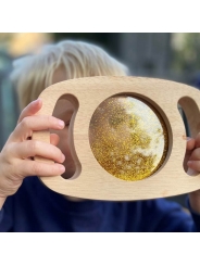 Panel Sensorial de Madera con Asas Purpurina Dorada  - Aúpa Organics