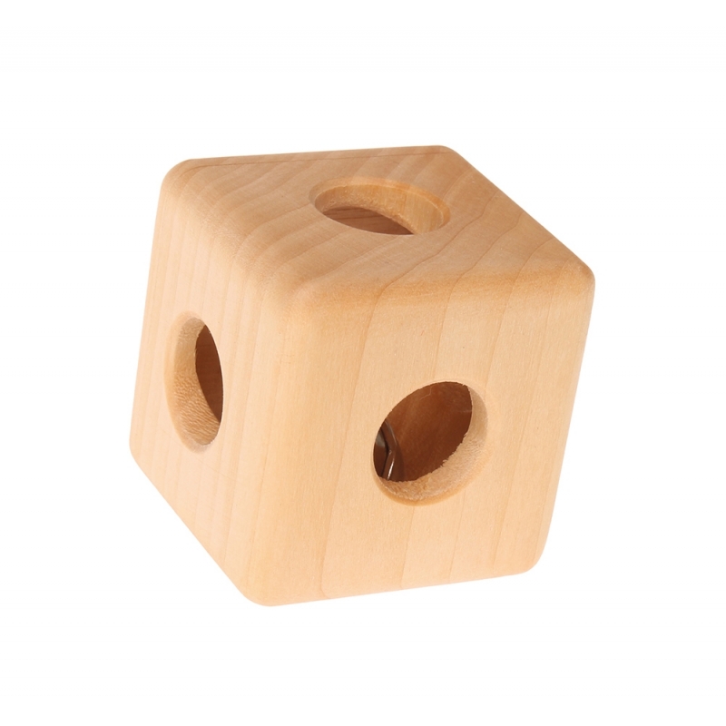 Sonajero Cubo con Cascabel de Grimm's - Aúpa Organics