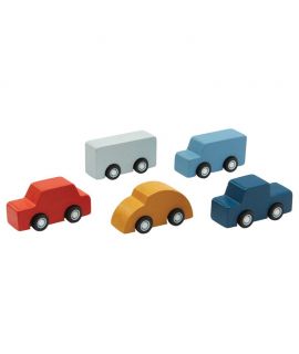 Pack de 5 Mini Coches - Plan Toys