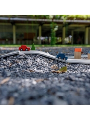Carreteras y Vías de Tren de Caucho Natural Plan Toys - Aúpa Organics
