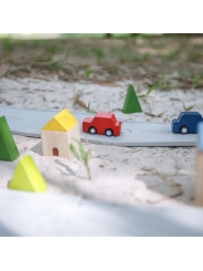 Carreteras y Vías de Tren de Caucho Natural Plan Toys - Aúpa Organics