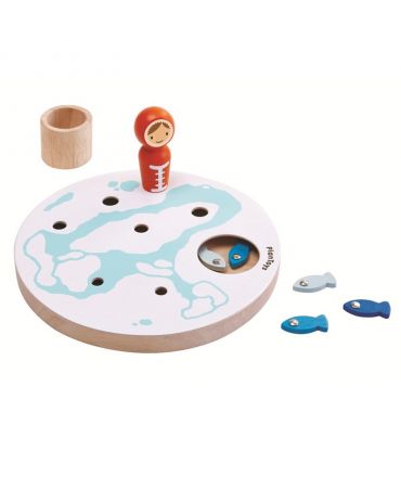 Juego de Pesca en el hielo con imanes de Plan Toys - Aúpa Organics