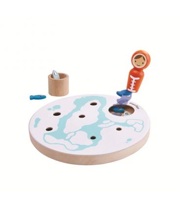 Juego de Pesca en el hielo con imanes de Plan Toys - Aúpa Organics