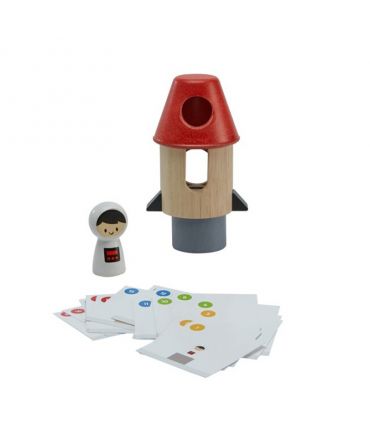 Cohete Espacial Tangram de Plan Toys - Aúpa Organics