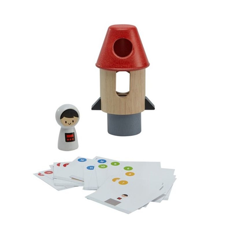 Cohete Espacial Tangram de Plan Toys - Aúpa Organics