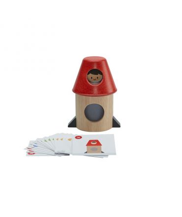 Cohete Espacial Tangram de Plan Toys - Aúpa Organics