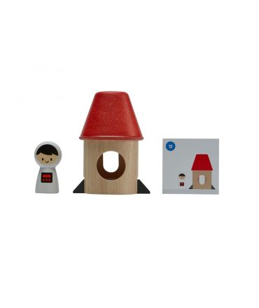 Cohete Espacial Tangram de Plan Toys - Aúpa Organics